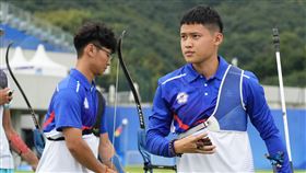 ▲杭州亞運，台灣射箭好手湯智鈞。（圖／中華奧會提供）