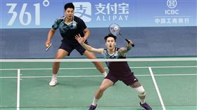 ▲杭州亞運羽球首輪，「楊肉盧」楊博涵、盧敬堯止步32強，。（圖／中華奧會提供）