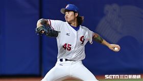 ▲杭州亞運棒球台灣對韓國，先發投手林昱珉。（圖／記者劉彥池攝影）