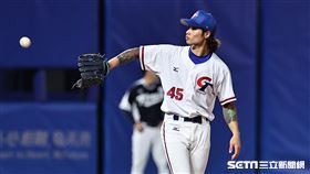 ▲杭州亞運棒球台灣對韓國，先發投手林昱珉。（圖／記者劉彥池攝影）