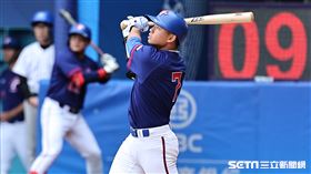 ▲杭州亞運棒球台灣對香港，游擊手鄭宗哲。（圖／記者劉彥池攝影）