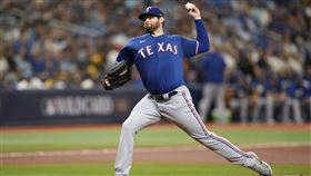 ▲交易大限前才從紅雀來到遊騎兵的蒙哥馬利，7局無失分，與2隊友聯手完封光芒。（圖／美聯社／達志影像）