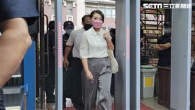 高虹安被告誣告，親自出庭。（圖／楊佩琪攝）