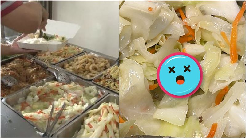 學校自助餐夾菜！她驚見「1蟲」崩潰喊噁