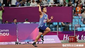 ▲杭州亞運田徑，鄭兆村標槍決賽擲出67公尺03。（圖／記者劉彥池攝影）