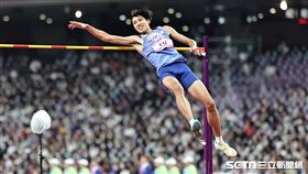 ▲杭州亞運田徑，傅兆玄跳出2公尺19並列第6。（圖／記者劉彥池攝影）