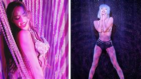 Lisa連發瘋馬秀高清照，只穿內衣褲辣爆。（圖／翻攝自Lisa IG）