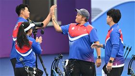 ▲杭州亞運射箭，複合弓女團體晉級4強賽。（圖／中華奧會提供）