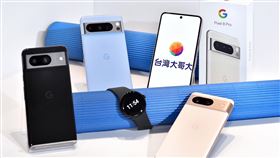 到台灣大預購 Google Pixel 8系列手機，並於指定時間完成申辦專案者，最高贈送市價12,990元的 Google Pixel Watch 2(LTE)。（圖／台灣大提供）