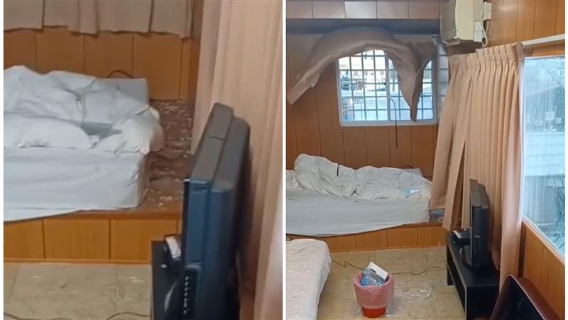 小犬炸裂恆春民宿窗戶　他嚇：滿身碎玻璃