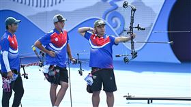 ▲杭州亞運射箭，陳界綸發生要命失誤，超過時間沒有完成射擊拿下0分。（圖／中華奧會提供）