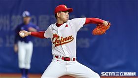 ▲杭州亞運棒球，中國隊先發投手甘泉。（圖／記者劉彥池攝影）