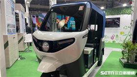 2023印度台灣形象展，中興電展出氫能嘟嘟車。（圖／記者王翊綺攝影）