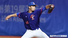 ▲杭州亞運棒球，台灣隊第2任投手陳柏毓。（圖／記者劉彥池攝影）