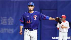 ▲杭州亞運棒球，台灣隊第2任投手陳柏毓。（圖／記者劉彥池攝影）