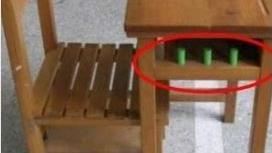 國小課桌「圓柱體」幹嘛用？他：掛雨傘