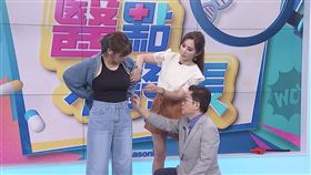 夏宇童（左）四肢纖細確曾是「中度脂肪肝」代表。（圖／三立）