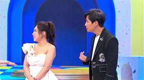 孫協志（右起）、天后闆妹、妹妹Shine合作節目。（圖／八大提供）