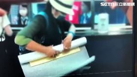 北市賴姓女書法家在警方協助下找回30萬元的參展作品。（圖／翻攝畫面）