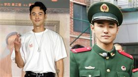 阮經天還被挖出穿起中國解放軍制服。（圖／翻攝自Dcard）