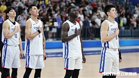 ▲杭州亞運籃球兩岸大戰，賽前演奏國旗歌。（圖／記者劉彥池攝影）