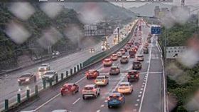 國道1號北向9.93km目前車多壅塞。（圖／翻攝自高公局即時路況）