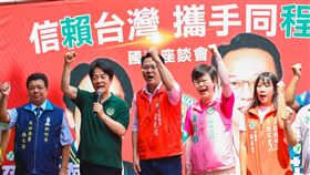 賴清德日前才赴台中力挺莊競程，10月14日莊競程則要成立總統、立委聯合競總，再次衝高氣勢。（圖／賴清德辦公室提供）