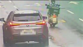 大直外送員事故。（圖／翻攝畫面）