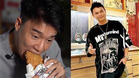 Toyz第二次試吃超哥的炸雞店，後面剛好直擊店員疑似偷倒廢油。（組合圖／翻攝自Toyz Youtube）

