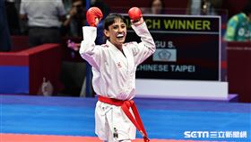 ▲杭州亞運空手道，谷筱霜拿下金牌。（圖／記者劉彥池攝影）