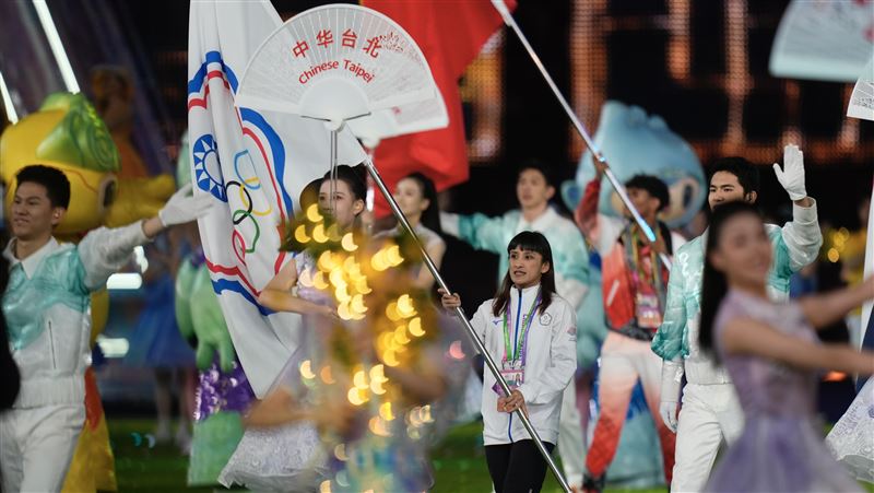 谷筱霜掌旗官　亞運閉幕台灣36順位進場