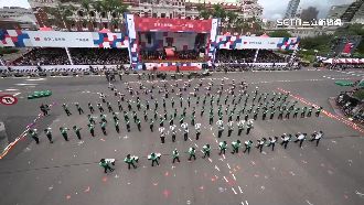 148人龐大陣仗！「翡翠騎士」登國慶大典