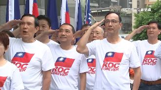 首度赴黨中央升旗！侯：和國民黨走在一起