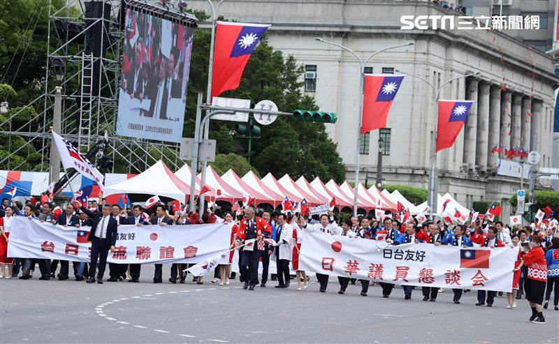 中華民國112年國慶台日友好團。（圖/記者邱榮吉攝影）