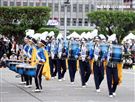 中華民國112年國慶來自美國UCLA棕熊樂隊表演。（圖/記者邱榮吉攝影）