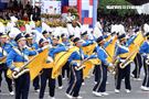 中華民國112年國慶來自美國UCLA棕熊樂隊表演。（圖/記者邱榮吉攝影）