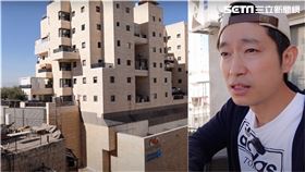 以色列警報大響，香港知名YouTuber Ming仔記錄下住處陽台外的情況。（圖／Ming仔授權提供）