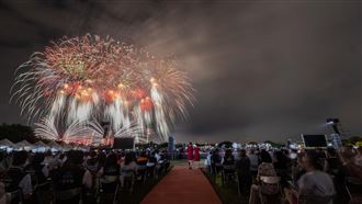 國慶焰火施放！總統：呈現視覺及聽覺饗宴