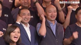 ▲戰鬥藍再動員記者會 侯友宜 趙少康 韓國瑜