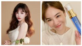 詩亞（左）與陳沂都有在接業配。（圖／翻攝自臉書）