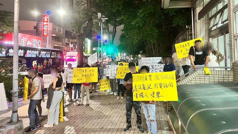 高雄派出所遭黑衣人包圍討債　警出面說明