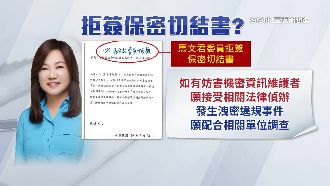 馬文君稱切結書機密　綠委嗆僅知情同意