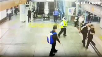 醉漢大鬧捷運月台　捷警及保全霸氣壓制