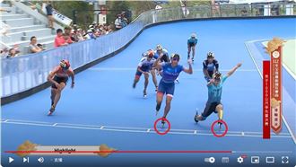 沒記取0.01秒教訓　滑輪金牌太早慶祝失金