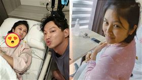 卓君澤下床只為了看一眼兒子。（組合圖／翻攝自liaowilliam IG）