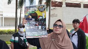 以巴衝突  聲援巴勒斯坦的印尼民眾