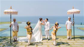 李宓和老公在峇里島舉辦婚禮。（圖／李宓提供）