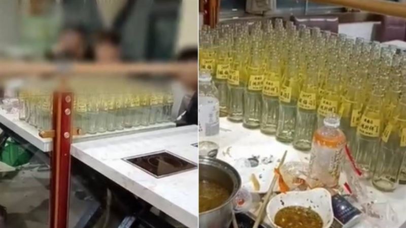 想吃回本？中國6男客「狂灌111瓶酸梅汁」