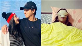 小煜嬌妻開刀「鼻血用噴的」！病懨懨躺床震驚粉　最新近況曝光。（圖／翻攝自小煜臉書、言言IG）