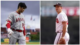 ▲美聯全壘打王大谷翔平、國聯全壘打王歐森（Matt Olson），今年都無緣世界大賽。（圖／美聯社／達志影像）